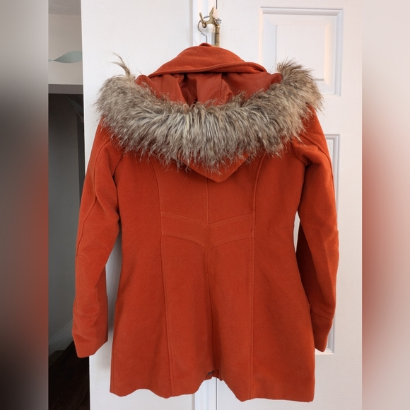 Pumpkin Orange Duffle Coat - Picture 2 of 5